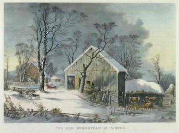sn013B impressionism scenery snow Oil Paintings